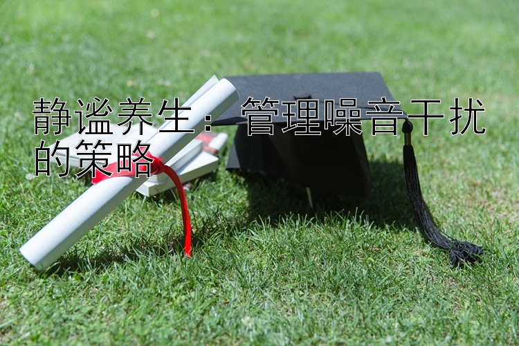 静谧养生：管理噪音干扰的策略